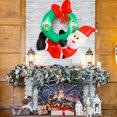 thumbnail image 4 of Costway 4 Ft Blow up Santa Claus with LED Lights & Christmas Wreath Christmas Inflatables, 4 of 10