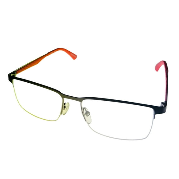 Fila Mens Gunmetal Rimless Rectangle Metal Eyewear Frame VF9969. 627. 54mm