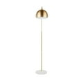 thumbnail image 6 of LumiSource White Marble, Antique Brass Metal March Floor Lamp, 6 of 7