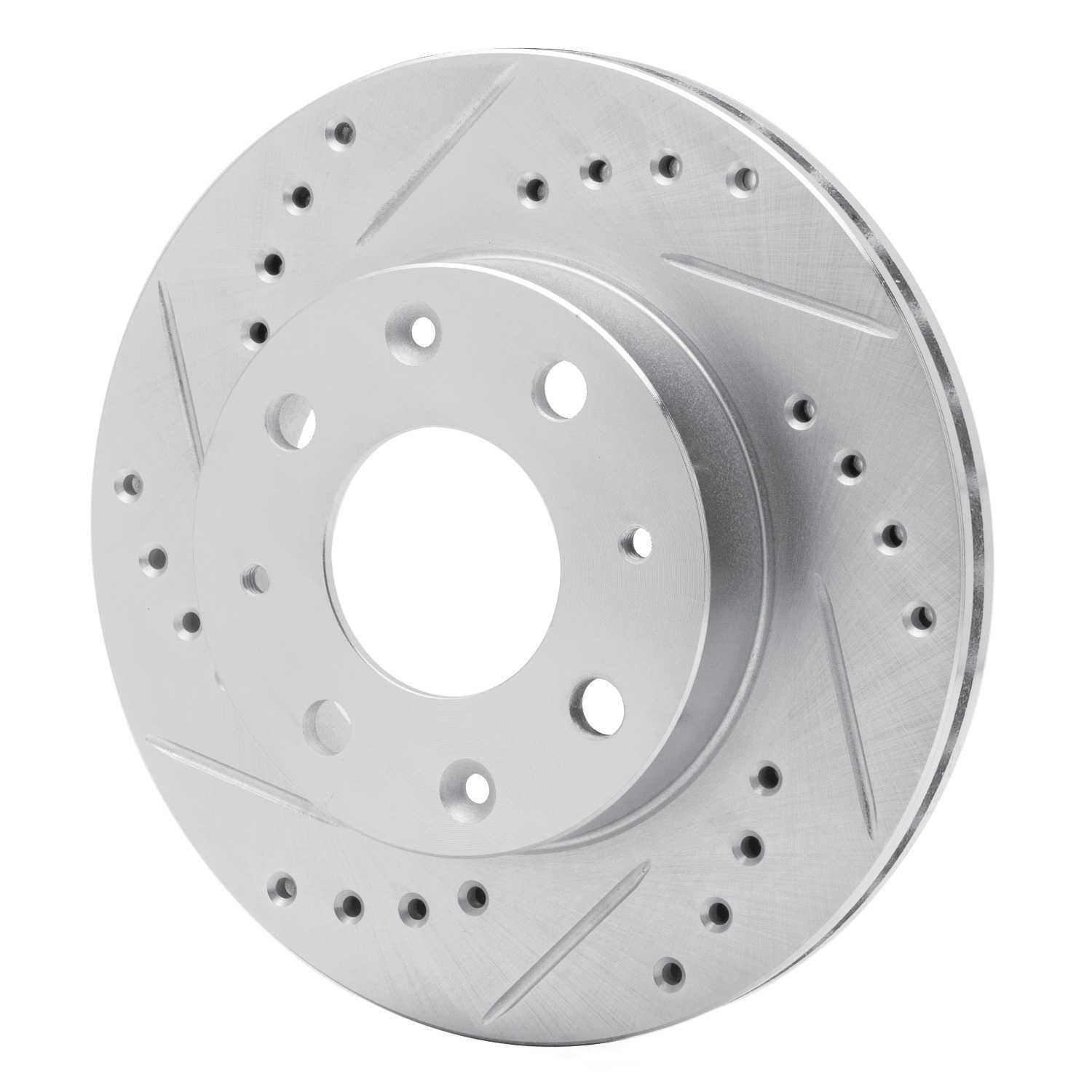 Dynamic Friction Company 631-59005L DFC Brake Rotor - Drilled And Slotted - Silver