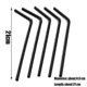 thumbnail image 4 of 100/1000pcs Black Flexible Drinking Straws Wedding Party, 4 of 4