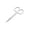 C, variant on Fmnung Stainless Steel Small Grooming Scissors, 3.5 Inch Eyebrow Nose Beard Mustache Eyelash Trimming Shears, Curved and Straight Tip Set for Men Women, Portable Travel