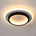 thumbnail image 5 of ADISUN LED Ceiling Light Round Modern Flush Mount Lamp Ceiling Lights Fixtures Warm Light for Living Room Kitchen Bedroom Hallway Staircase, Black, 5 of 7