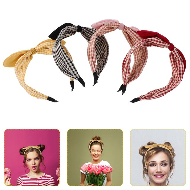 Nestingho 4Ud Diademas Anchas Con Moño Y Vintage Para Ocasiones Formales Y Casuales