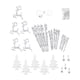 thumbnail image 2 of Carámbano navideño, , decoración navideña con borde de cuerda, adorno navideño transparente decorativo para suministros de fiesta y , Estilo b Hugo Colgante colgante, 2 of 10