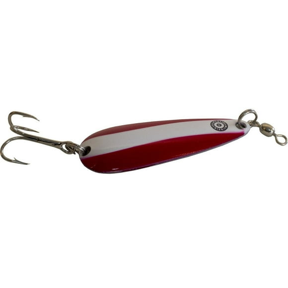 Len Thompson 8P RR Platinum Series Spoon, 1 5/8", 1/4 oz, Reverse Red, High quality, rust-resistant