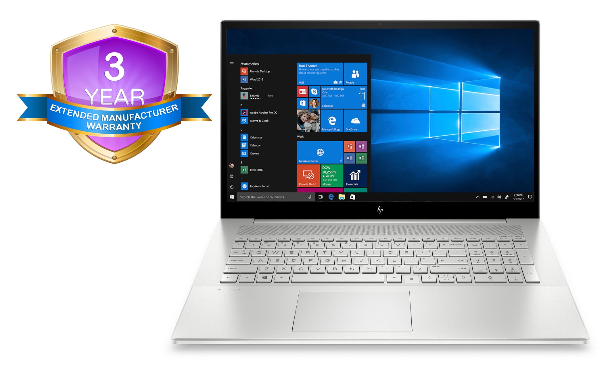 HP ENVY 17tcg000 10th Gen Home and Business Laptop (Intel i71065G7 4