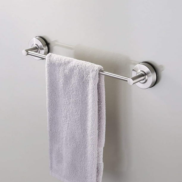 KES Suction Cup Single Towel Bar SUS 304 Stainless Steel No Drill Wall