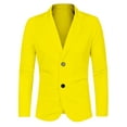 thumbnail image 3 of Lars Amadeus Men's Blazers Notched Lapel Long Sleeve Knit Blazer with Pockets, 3 of 6
