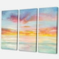 thumbnail image 1 of Designart - Pastel Pink And Blue Clouds - Traditional Premium Canvas Wall Art, 1 of 2