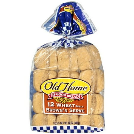 Old Home: Wheat Brown'n Serve Rolls, 12 Oz