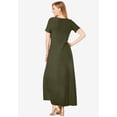 thumbnail image 2 of Jessica London Women's Plus Size T-Shirt Casual Short Sleeve Maxi Dress, 2 of 4