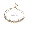 thumbnail image 3 of Women Gold Crystal Bracelet Adjustable Wave Chain Bangle Fashion design, 3 of 7