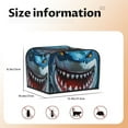thumbnail image 4 of KLL Cartoon Cute Shark Print 4 Slice Toaster Dust Covers Kitchen Small Appliance Cover with 2 Pockets,Can hold Jam Spreader Knife & Toaster Tongs (12.4 x 10.6 x 8.2), 4 of 6