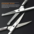 thumbnail image 4 of EXLEAF 2026 New Eyebrow and Nose Hair Scissors,Stainless Steel Professional Facial Hair Beard Eyelashes Ear Hairs and Moustache Scissors Trimmer 2 Pieces, 4 of 6