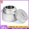 thumbnail image 2 of Réchaud à Alcool Portable Mini en Alliage d'Aluminium avec Couvercle pour Camping, Randonnée, Randonnée, Cuisine, Réchaud de Tourisme, Brûleur Argent, 2 of 6