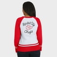 thumbnail image 5 of Women's WEAR by Erin Andrews White/Red Kansas City Chiefs Colorblock Raglan Sweater, 5 of 5