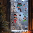 thumbnail image 3 of 109pcs Window Clings Cute Snowman Face Window Stickers Party Decals Non Adhesive Vinyl Snowman Sticker Kids' Room Christmas Winter Hone Decoration Stickers Christmas Clings, 3 of 9