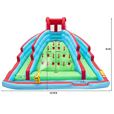 Deluxe Inflatable Water Slide Park - Heavy-Duty Nylon ...
