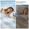 thumbnail image 2 of Blue Checkered Cooling Blanket, Lightweight Breathable Summer Throw Blanket with Double Sided Cold Effect, Blue White Buffalo Plaid Picnic Beach Blankets Bed Sheet for Hot Sleepers 60"x80", 2 of 8
