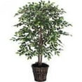 thumbnail image 1 of Vickerman 4' Artificial Ficus Bush in a Black Plastic Pot -TBU4240-06, 1 of 2