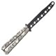 thumbnail image 3 of Balisong Blunt, herramienta elegante y segura, regalo de Halloween, entrenador, diseño de cabeza fantasma, Balisong, 1 ud., 3 of 5