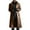 Brown, variant on TMOYZQ Mens Plus Size Leather Jacket Casual Lapel Long Trench Coat Motorcycle Jacket Windbreaker Vintage Steampunk Gothic Renaissance Tailcoat Halloween Costumes Military Uniform Outerwear