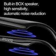 Mingdaln AI Smart Glasses for Men and Women, Smart Glasses with Open-Ear Voice Control & Wireless Bluetooth Calling, Anti-Blue Light, Traveling and Driving