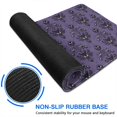 thumbnail image 6 of Long Mouse Pads for Desk,Purple Gothic Bat Pattern Desk Mats on Top Of Desks, Desk Mouse Pad Extra Large with 3mm Non-Slip Base and Stitched Edge for Gaming,Office,Work,Home 31.5"x15.7", 6 of 6