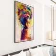 thumbnail image 3 of Art Poster African American Art Canvas Art Poster, African Black Woman Graffiti Pictures Wall Decor, Abstract African Girl Canvas Paintings for Living Room Decoration Unframed, 3 of 3