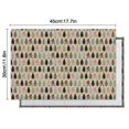 thumbnail image 6 of Beige Bigfoot and Pine Tree Pattern Summer Placemats Table Placemats Set Of 4-Linen Kitchen Washable Placemats Table Mats 11.8"x17.7" Non-Slip Heat Resistant, 6 of 6
