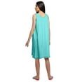 thumbnail image 4 of Moomaya Cotton A-Line Sleepwear For Ladies Round Neck Button Placket Nightdress, 4 of 6