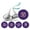 Purple, variant on Darling Souvenir DIY Pack Of 190 Pcs Dirty 30th Birthday Stickers Labels Party Favor-Navy Blue