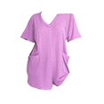 thumbnail image 5 of BILIKEYU Rompers for Women Casual Short Sleeve Oversized Athletic Workout Reversible Hot Shot Tee Romper Deep Pockets, Maternity Shorts Romper, Ladies Rompers, Athletic Dress for Women, 5 of 5