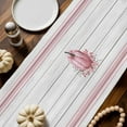 thumbnail image 2 of Pink Pumpkin Table Runner, Autumn Thanksgiving Kitchen Dining Table Decoration for Home Party Decor 13x90 Inches, 2 of 9