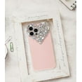 thumbnail image 6 of Cute 3D Glitter 14 Case, Sparkling Aesthetic Heart Gems Bling Case, Pretty Shine Colorful Diamond Soft TPU Bumper Case for Women Girl-Clear, 6 of 13