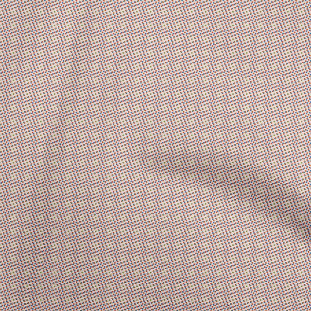 oneOone Polyester Spandex Medium Blue Fabric Dot Craft Projects Decor Fabric Printed By The Yard 56 Inch Wide