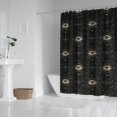 thumbnail image 2 of Black Gold Eye Star Constellation Pattern Shower Curtain 72"x72" ,Bathroom Decorative Shower Curtains Set with 12 Hooks,Modern Waterproof Washable Shower Curtain, 2 of 6