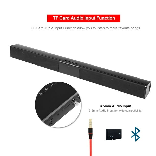 Barra de Sonido de TV Spptty Bluetooth Soporte de Altavoz inalámbrico  Recargable | Bodega Aurrera en línea