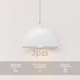 thumbnail image 3 of Ilios Innova | Paquete de 3 lámparas de techo colgantes decorativas estilo nórdico retro de 36 cm para habitaciones y salas de estar, 3 of 8