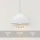 thumbnail image 3 of Ilios Innova | Paquete de 3 lámparas de techo colgantes decorativas estilo nórdico retro de 36 cm para habitaciones y salas de estar, 3 of 8
