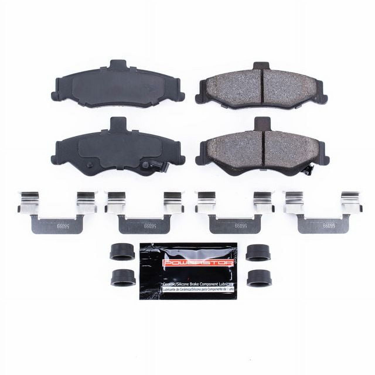 Power Stop Rear Z23 Evolution Carbon-Fiber Ceramic Brake Pads Z23-750