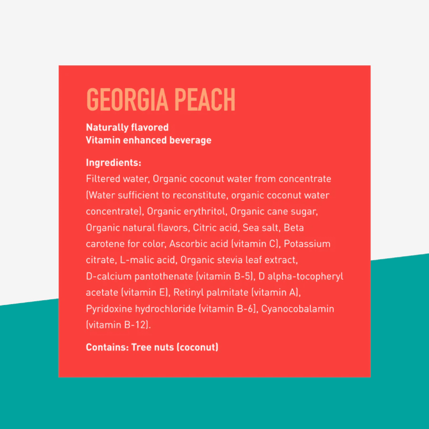 Roar Organic Beverage Georgia Peach with Antioxidants, B Vitamins, Low-Calorie, Low-Sugar, Low-Carb, 18 fl  oz Bottle