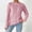 Pink, variant on Sweater for Women 2025 Fall Round Neck Pullover Casual Bottom Knitting Long Sleeve Sweater Pink M