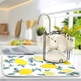 thumbnail image 5 of Dish Drying Mat for Kitchen Counter, Yellow Lemons Microfiber Kitchen Dish Mat Super Absorbent Dish Drainer Mat Heat-resistant Kitchen Counter Mat, 18x24 Inch, 5 of 7