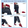 thumbnail image 3 of VONKY Convenient And Comfortable - Easy To Sock Fitting Aid White Foam Handle, 3 of 6