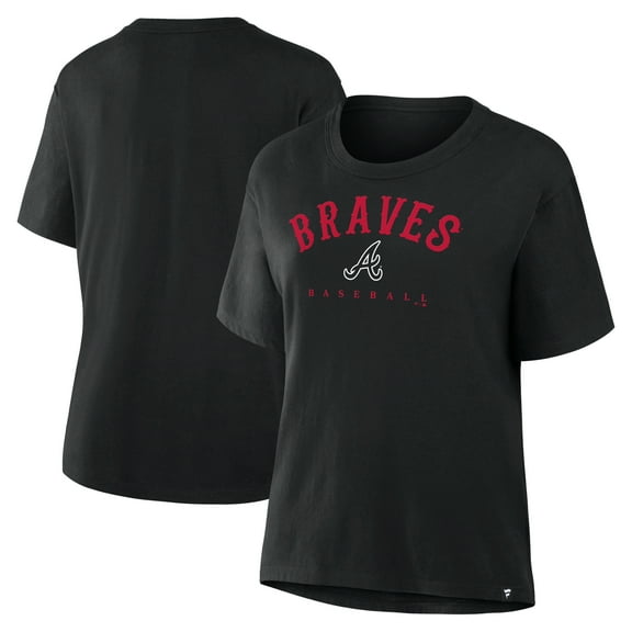 Women's Fanatics Black Atlanta Braves Home Run Legacy T-Shirt