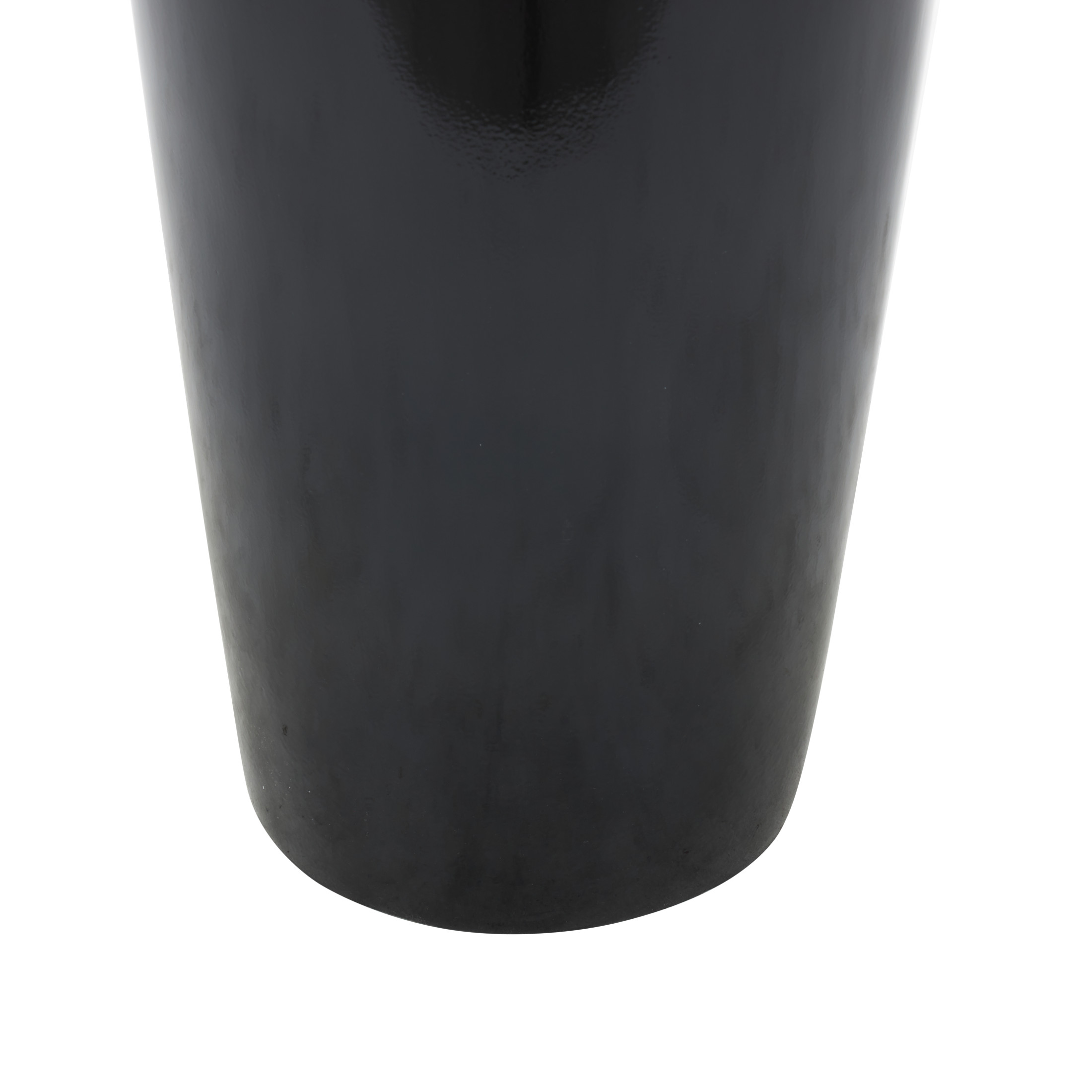 DecMode 50" Floor Black Fiberglass Vase
