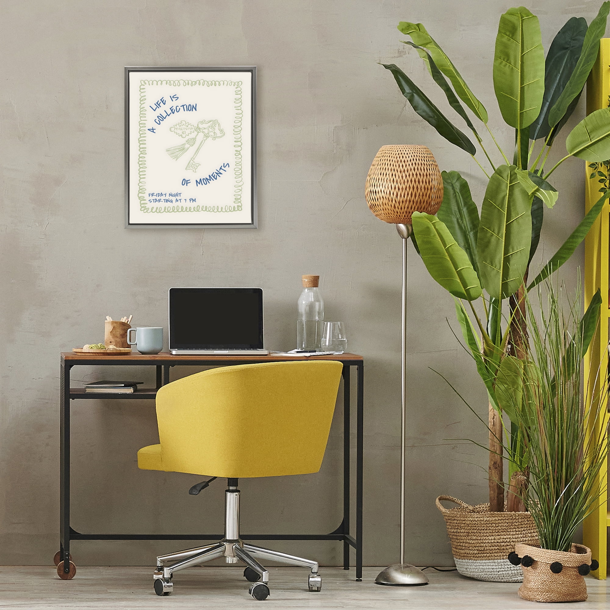 Stupell Industries A Collection of Moments Gray Framed Floater Canvas Wall Art, design by The Prints Vibe