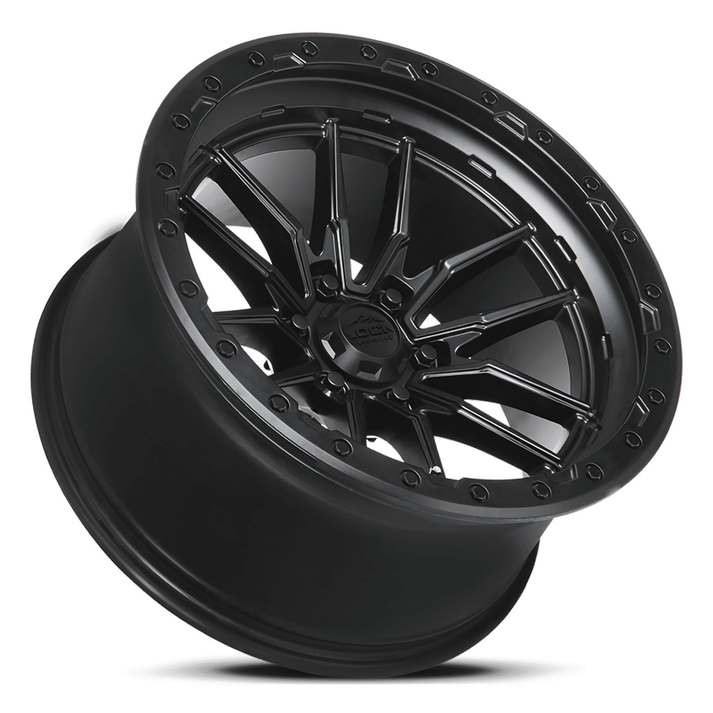 Lock Off-Road Krawler Matte Black with Matte Black Ring 9-17